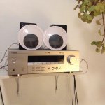 Photo of stereo system with large googly eyes on top to look surprised