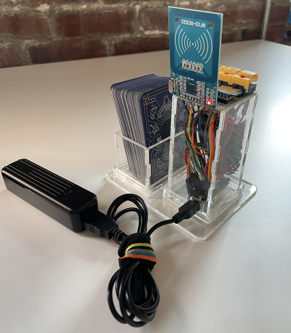 Photo of fully assembled Birduino, from back