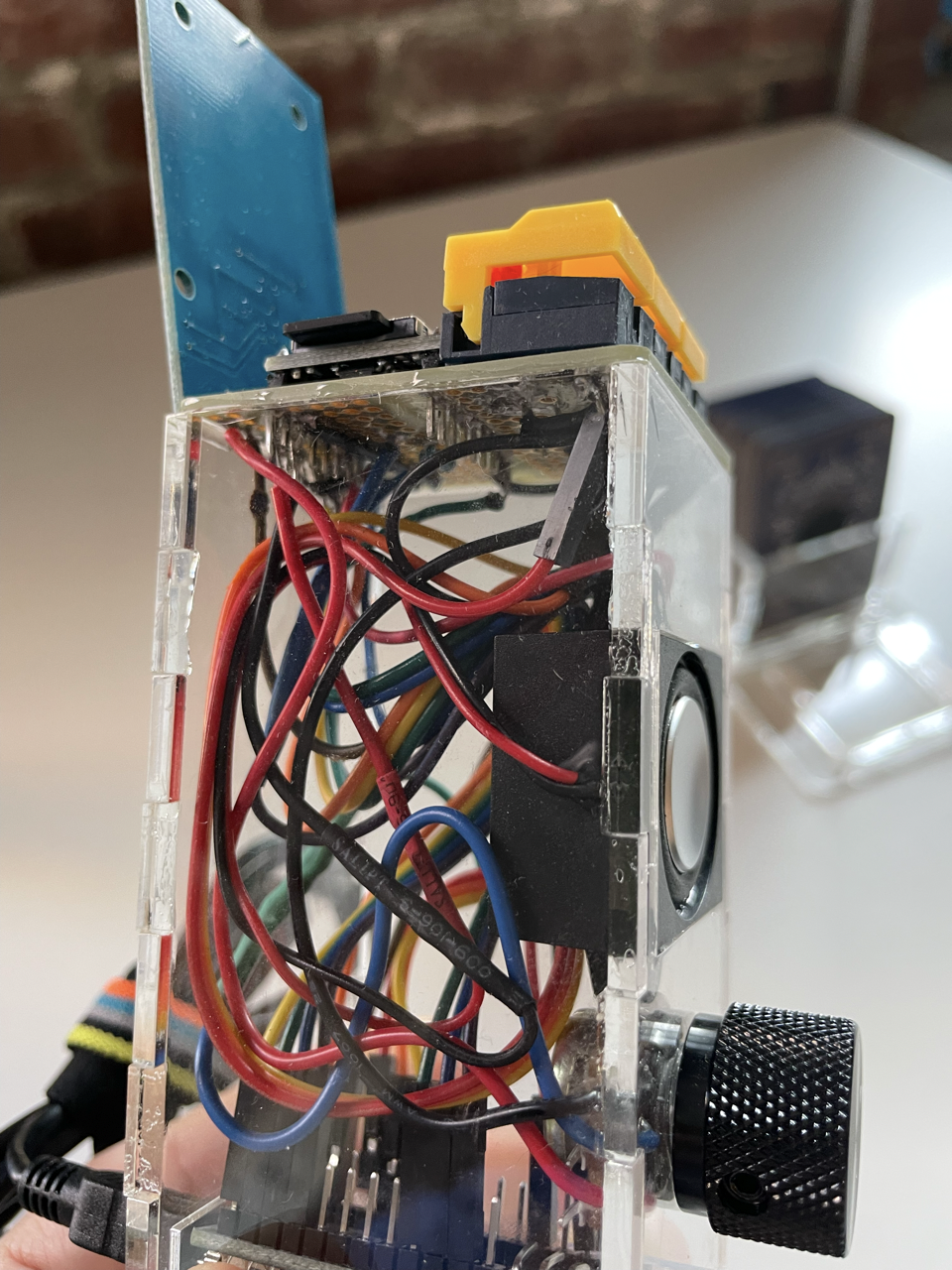 Photo of assembled Birduino player.