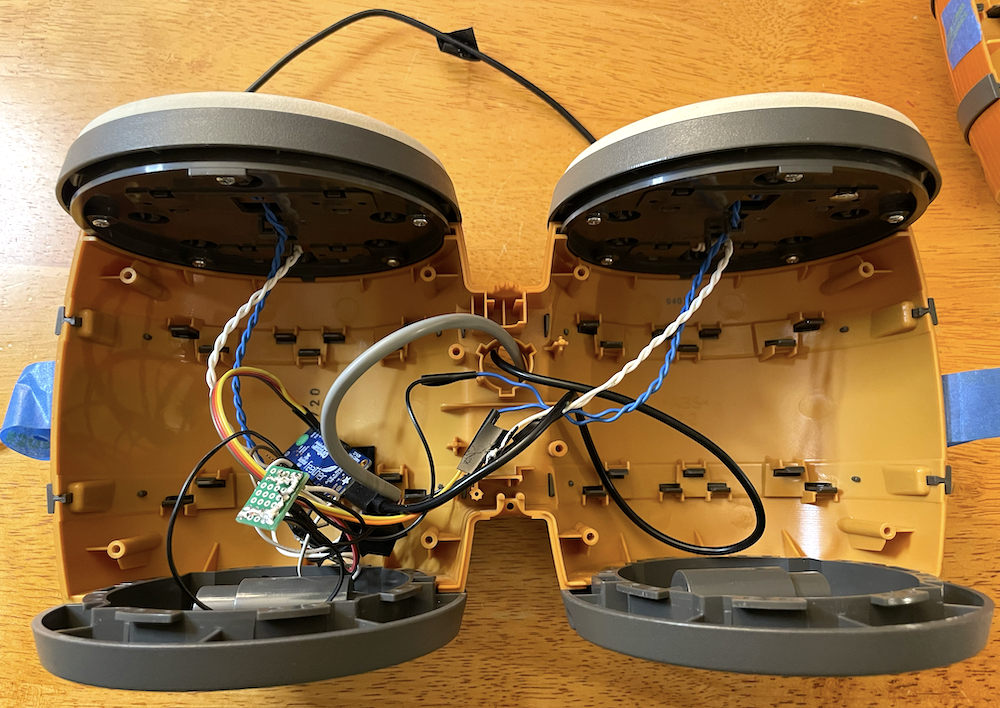 Photo of the Feather inside the drums