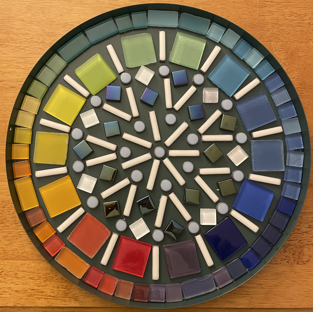Photo of mosaic table geometry, ultimate variation