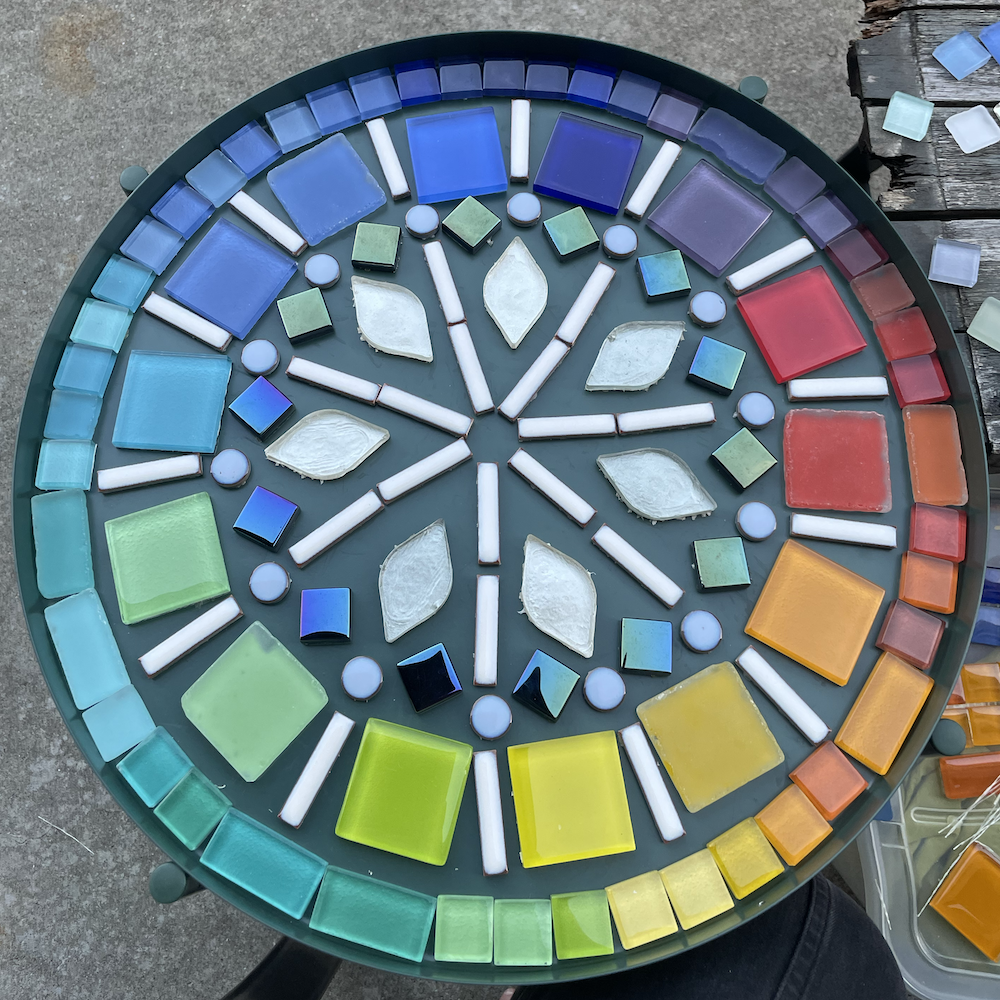 Photo of mosaic table geometry, variation 8