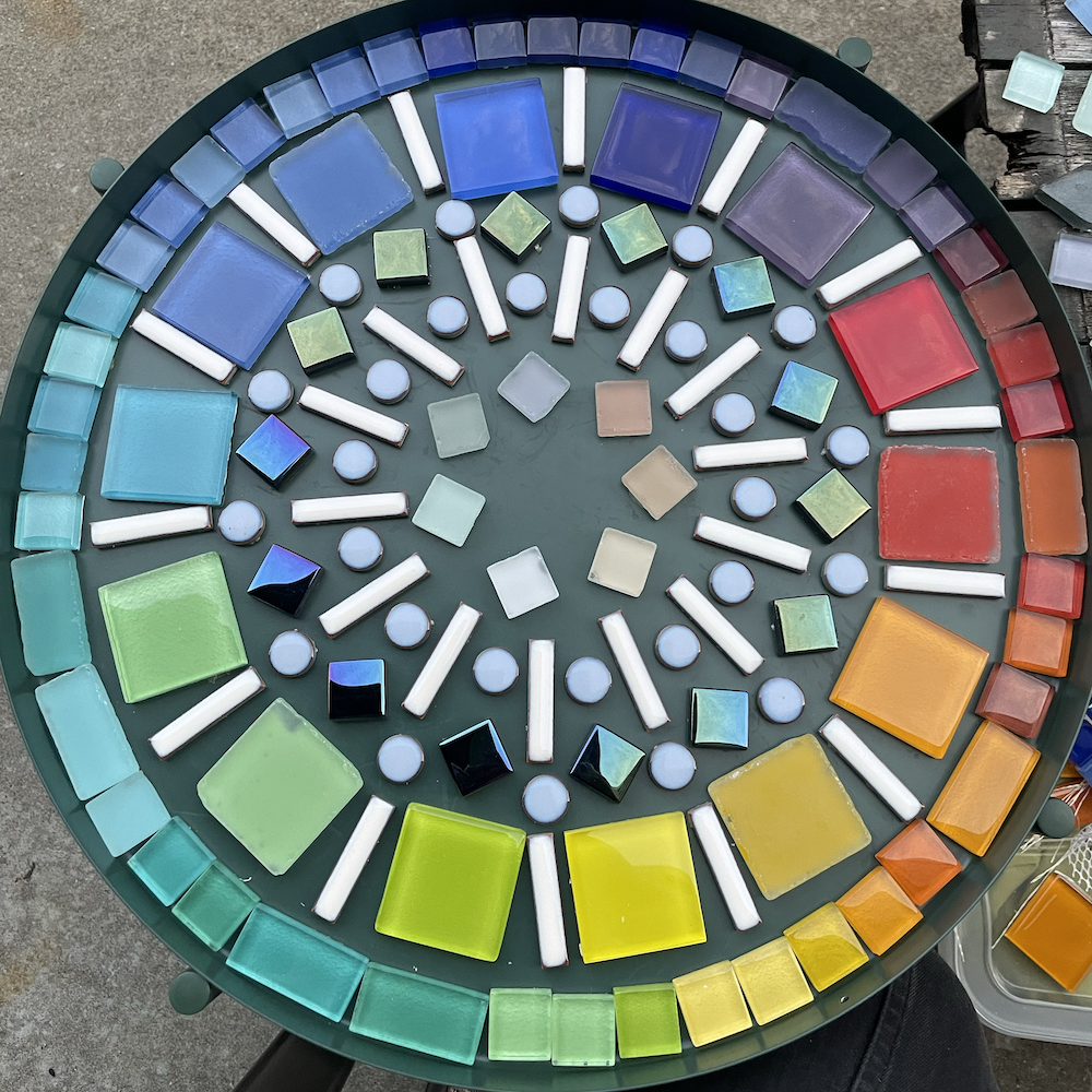 Photo of mosaic table geometry, variation 7