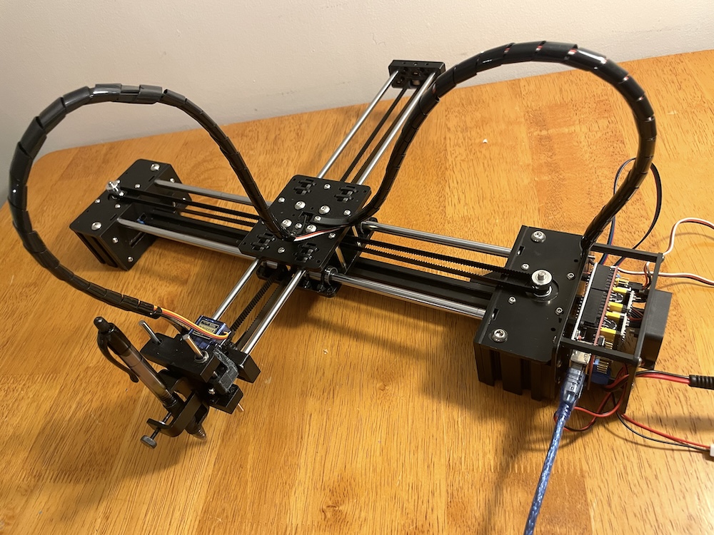 Photo of LY Drawbot pen plotter.