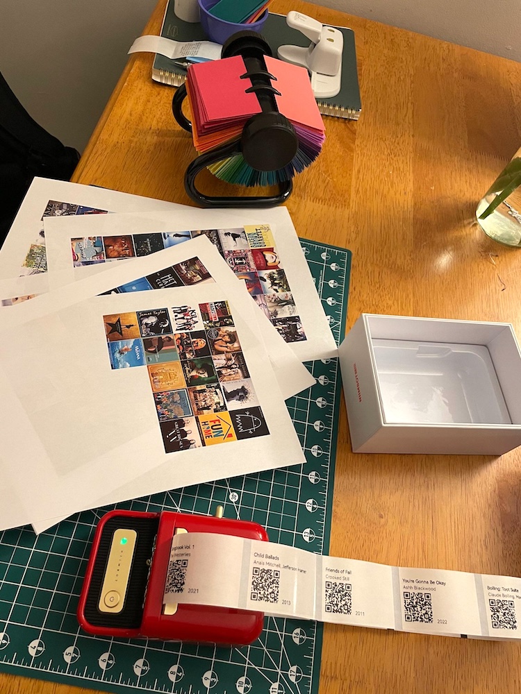 Photo of Musidex components, pre-assembly.